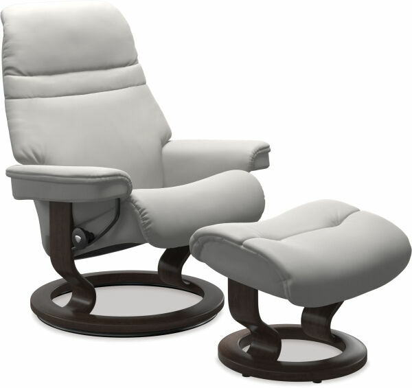 SMALL Sunrise Recliner - Batick Platinum Grey &