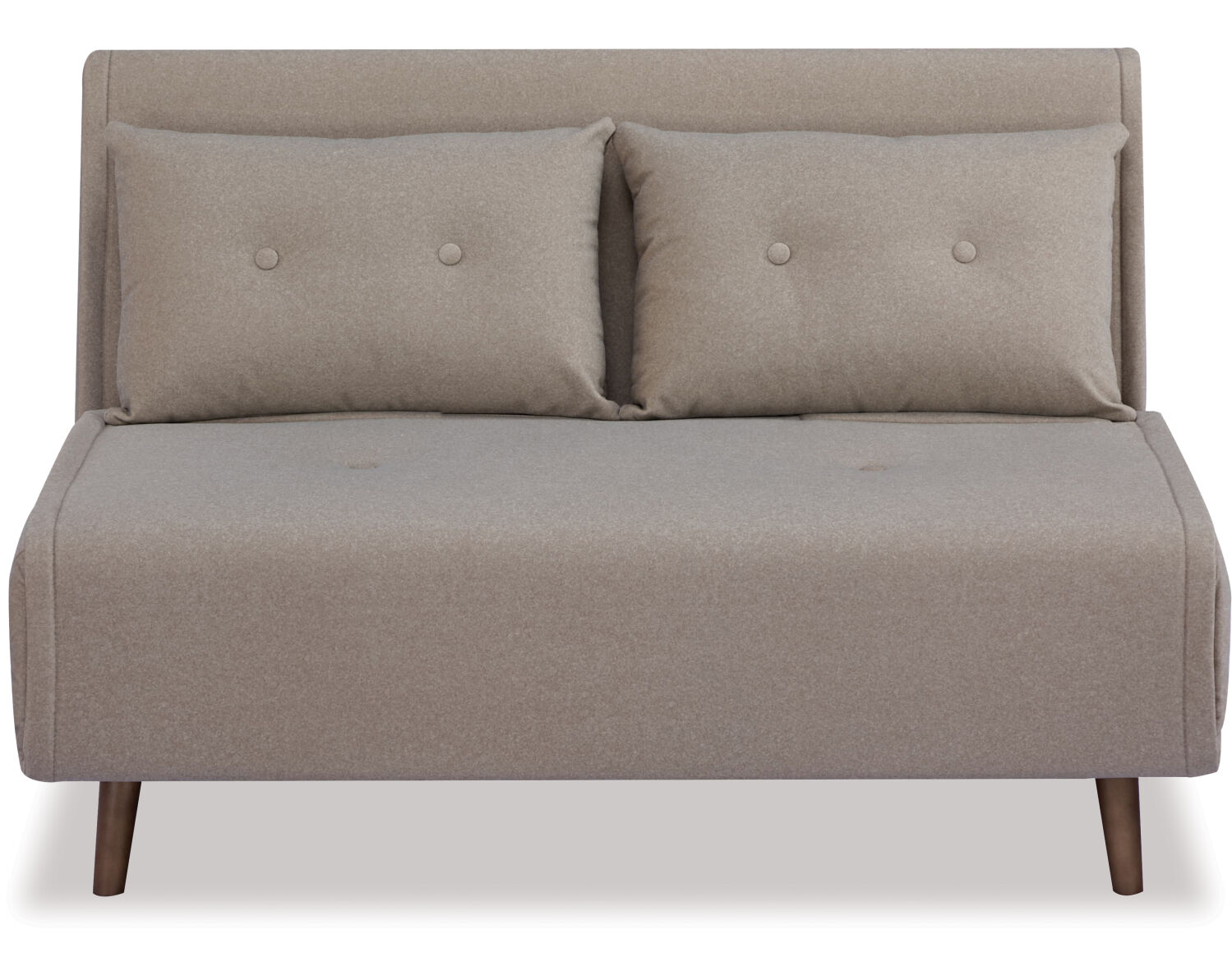 Haru 2-Seat Sofa Bed – Mohair Beige Fabric
