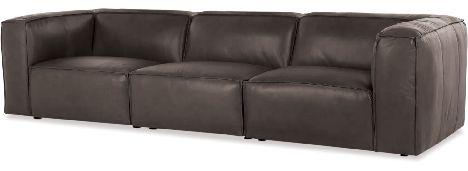 Cassia 3 Seater Leather Sofa  