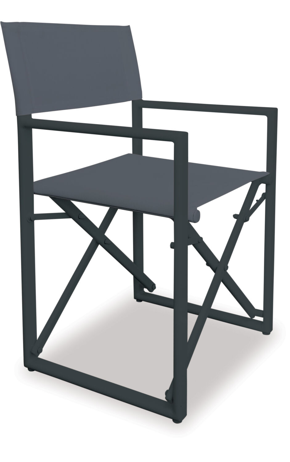 Director Folding Outdoor Chair – Gun Metal