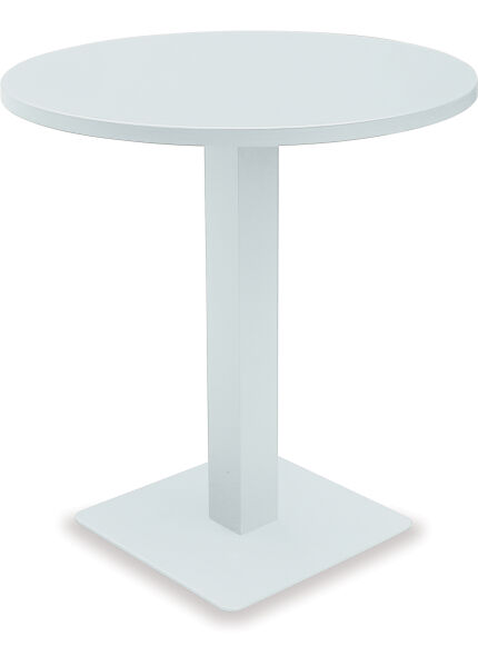 Taupo 600 Round Outdoor Side Table &ndash; White