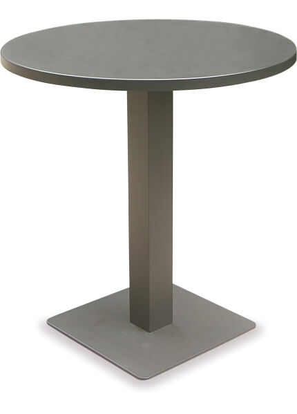 Taupo 600 Round Outdoor Side Table &ndash; Gun Metal