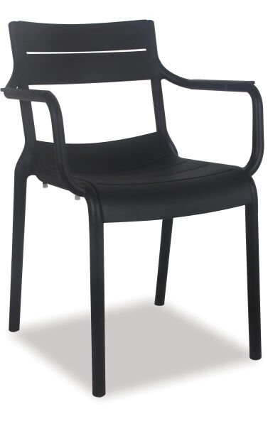 Alfresco Villa Outdoor Dining Chair &ndash; Gun Metal