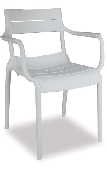 Alfresco Villa Outdoor Dining Chair &ndash; White