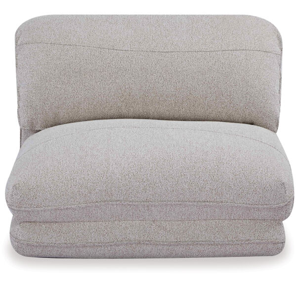 Matakana Single Sofa Bed Chair &ndash; Sahara Biscuit Fabric