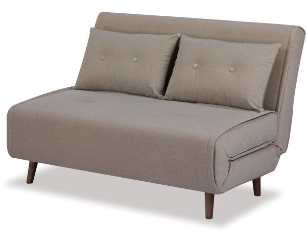 Haru 2-Seat Sofa Bed – Mohair Beige Fabric