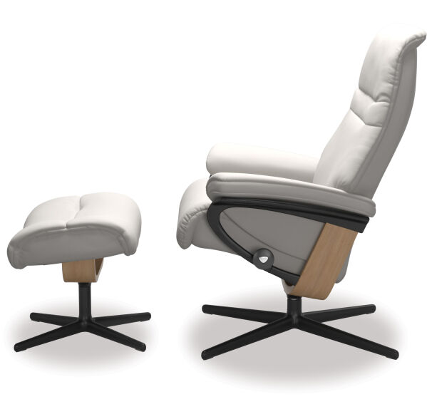 Stressless® Sunrise Medium Fabric Recliner - Cross Base