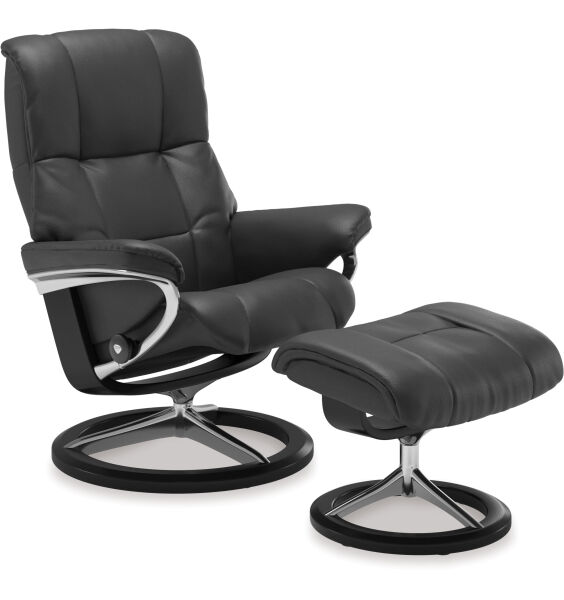 Stressless&reg; Mayfair Medium Recliner &ndash; Anthracite Velvet