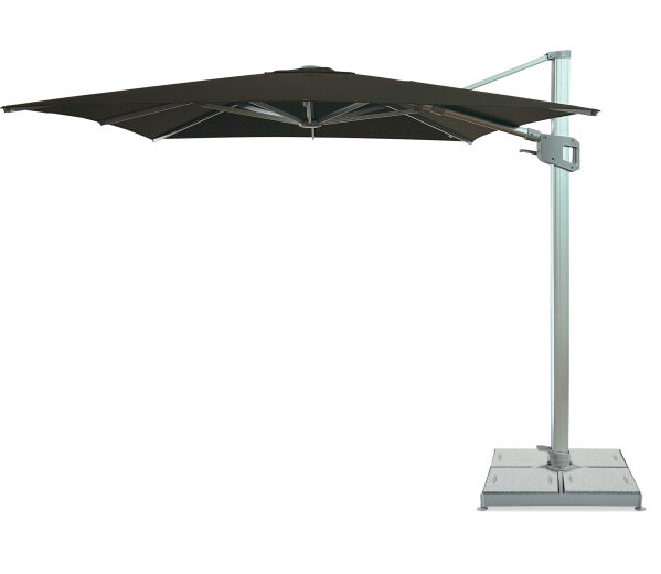 Bali 2.5m Square Cantilever Outdoor Umbrella - Black