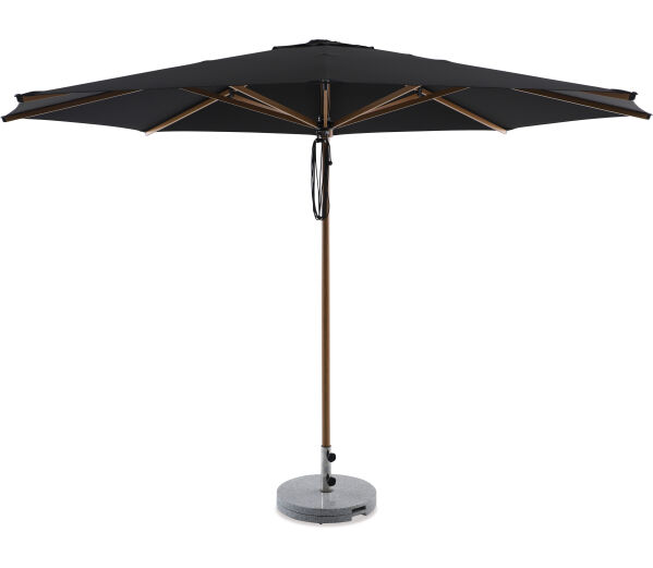 Coast 3.5m Round Outdoor Sun Umbrella - Black