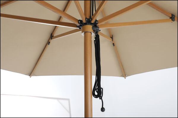 Coast 3.5m Round Outdoor Sun Umbrella - Cocoa
