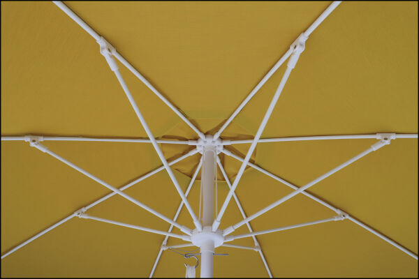 Zest 2.7m Round Outdoor Sun Umbrella - Mustard Yellow
