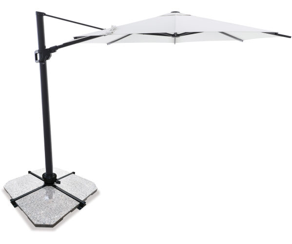 Sirius 3.3m Round Cantilever Outdoor Umbrella &ndash; Flax