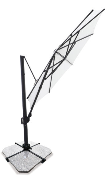 Sirius 3.3m Round Cantilever Outdoor Umbrella – Flax