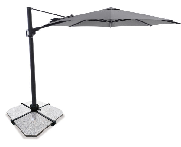 Sirius 3.3m Round Cantilever Outdoor Umbrella &ndash; Charcoal