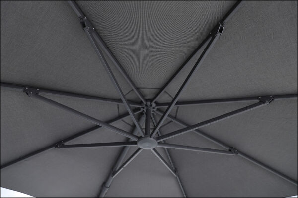 Sirius 3.3m Round Cantilever Outdoor Umbrella – Charcoal