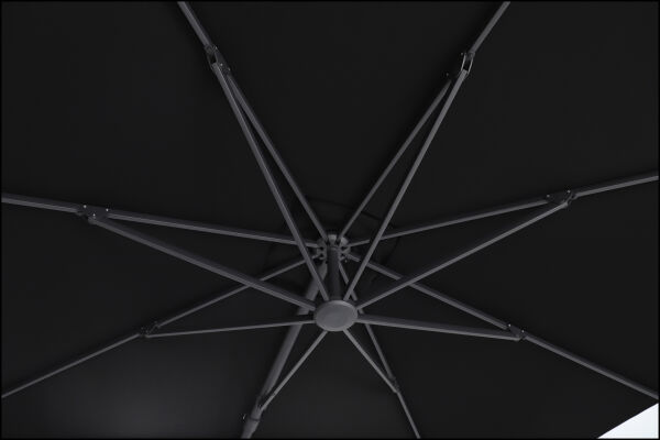 Sirius 3.3m Round Cantilever Outdoor Umbrella – Black