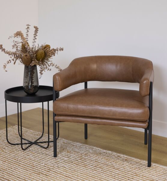 Skyline Armchair &ndash; Vintage Brown Leather