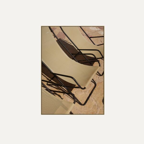 Beige Beach Chair Wall Art