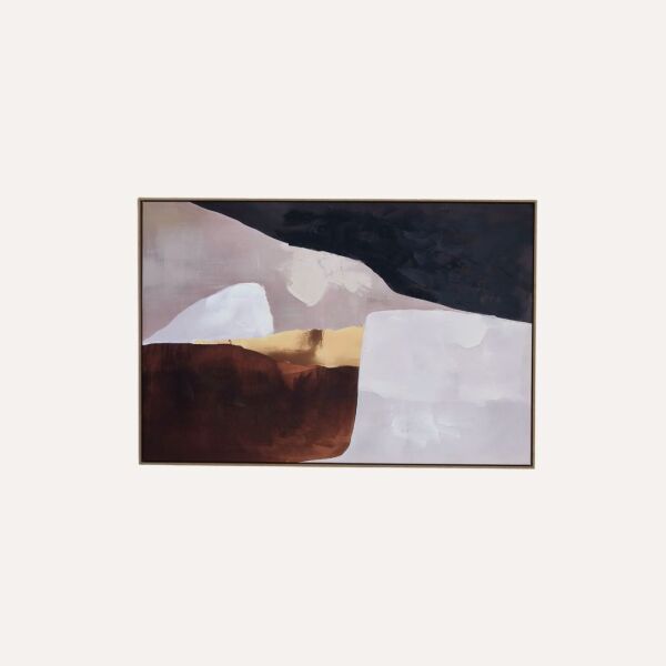 Amber Gold Abstract V1  Wall Art 