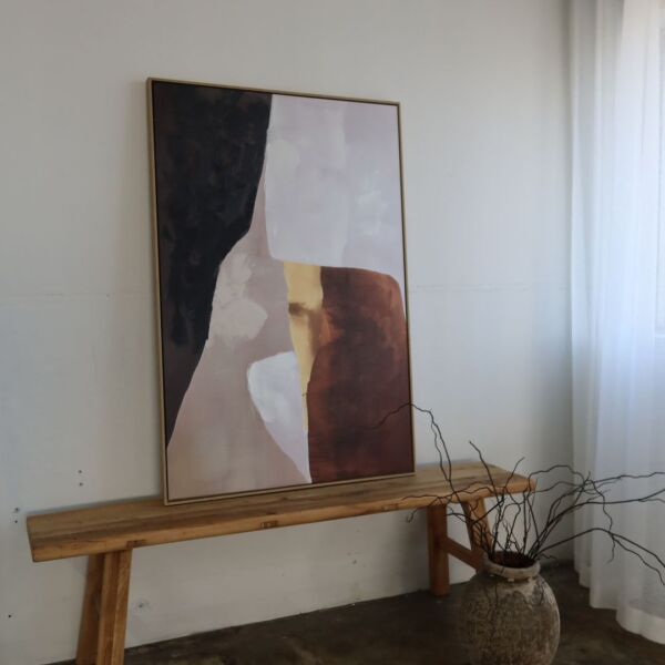 Amber Gold Abstract V1  Wall Art 