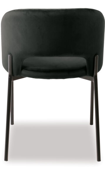 Alice Dining Chair – Black Velvet Fabric
