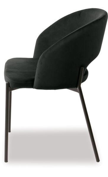 Alice Dining Chair – Black Velvet Fabric
