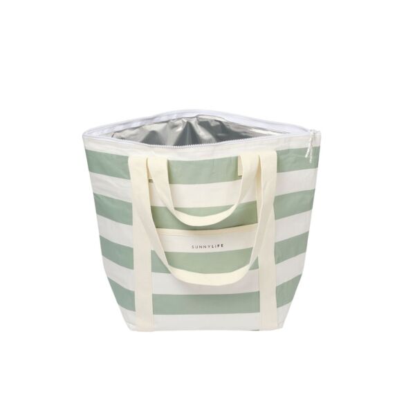 Light Cooler Tote La Palma Sage Stripe