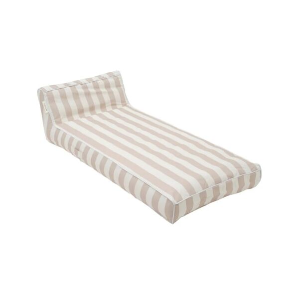 Luxe Lie-On Lounger - Oyster Stripe 