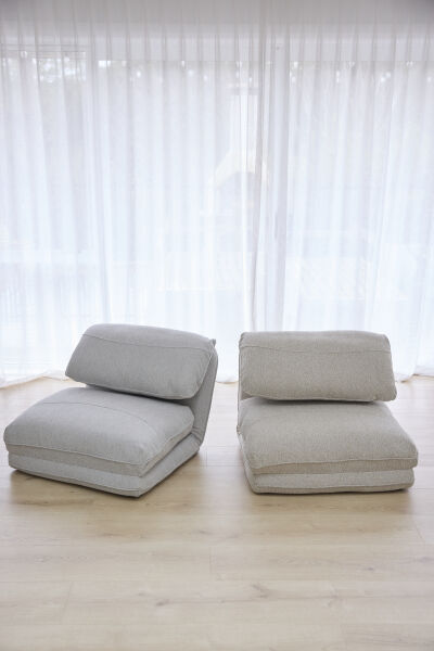 Matakana Single Sofa Bed Chair – Sahara Biscuit Fabric