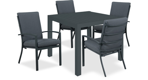 Matzo 5-pce Outdoor Setting - Gun Metal Grey