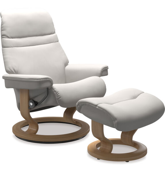 Stressless Sunrise Recliner Milky White