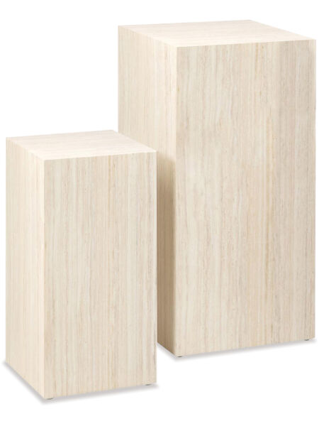 Dice Coffee Tables 2-pce Set - Pedestal