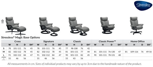Stressless® Magic Large Recliner – Dark Muskat, Cross Base